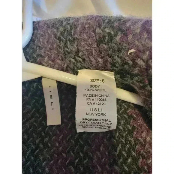 IISLI Wool Blazer WoolJacket Womens sz 6 Coquette Academia Boss Lady Office - Picture 6 of 12